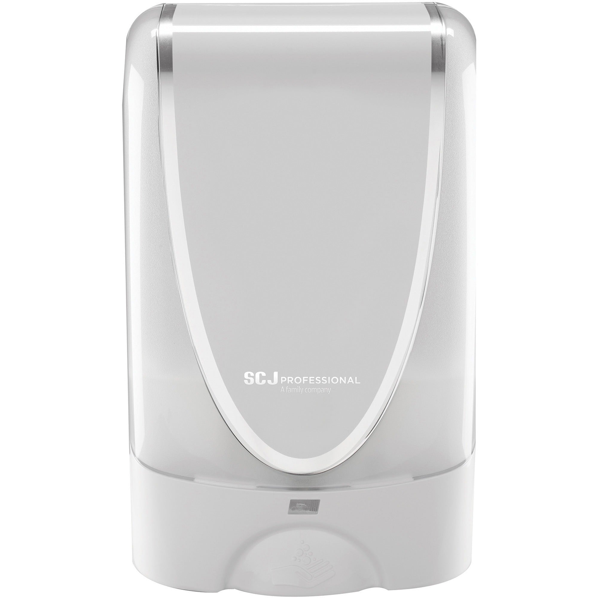 SC Johnson TouchFREE Ultra Dispenser - Automatic - 1.27 quart Capacity - Support 4 x D Battery - Touch-free, Wall Mountable - White - 1 Each