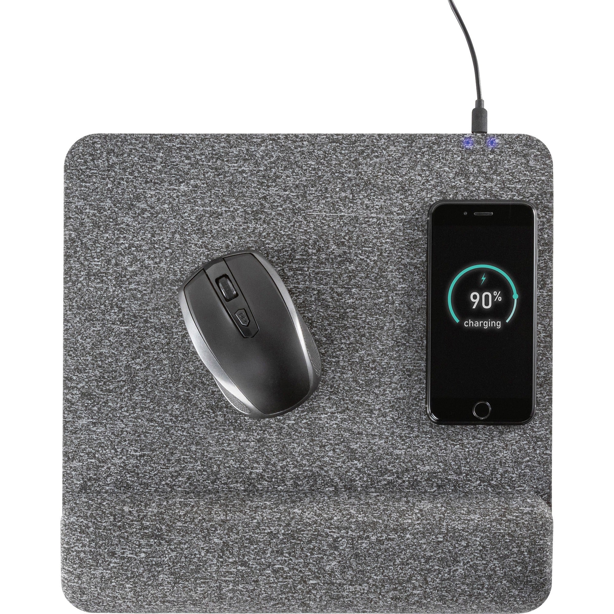 1.85" Height x 11.60" Width - Gray - Memory Foam - Mouse - Retail - 1 Each