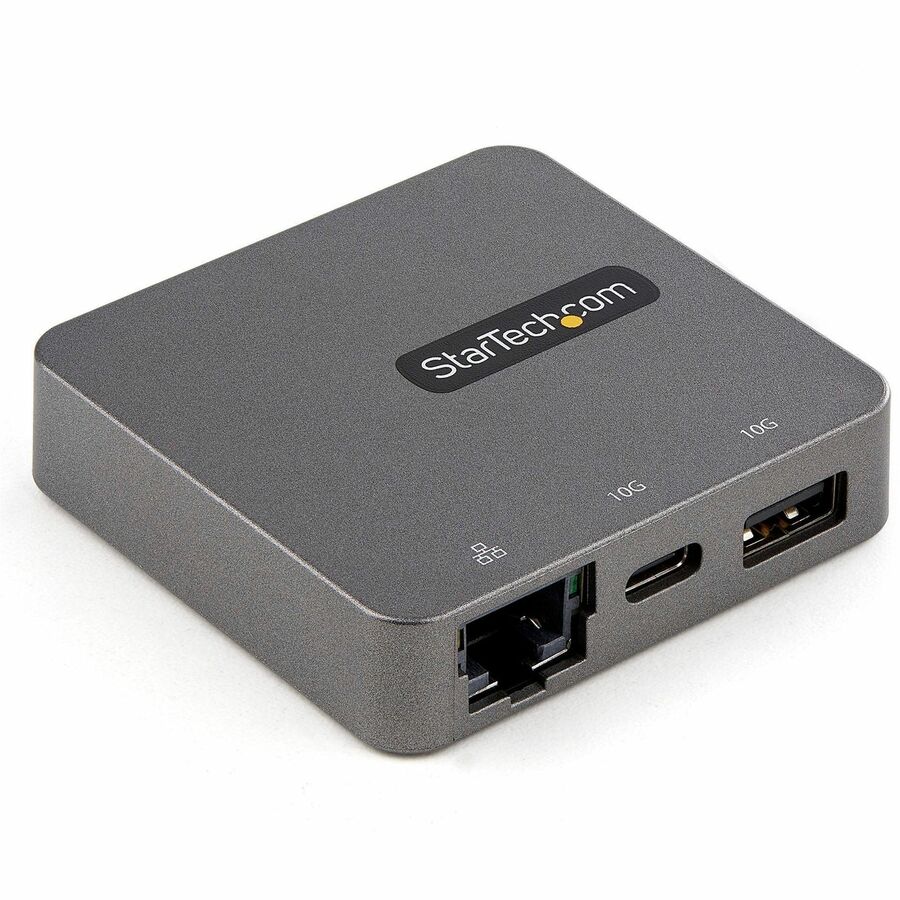 StarTech.com USB-C Docking Station, 1 Display Supported, 4K HDMI & VGA, 2 USB Ports (1 USB 3.0 Type-A, 1 USB Type-C), RJ-45, Thunderbolt, Black, Packaged Quantity: 1