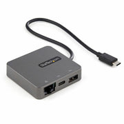 StarTech.com USB-C Docking Station, 1 Display Supported, 4K HDMI & VGA, 2 USB Ports (1 USB 3.0 Type-A, 1 USB Type-C), RJ-45, Thunderbolt, Black, Packaged Quantity: 1