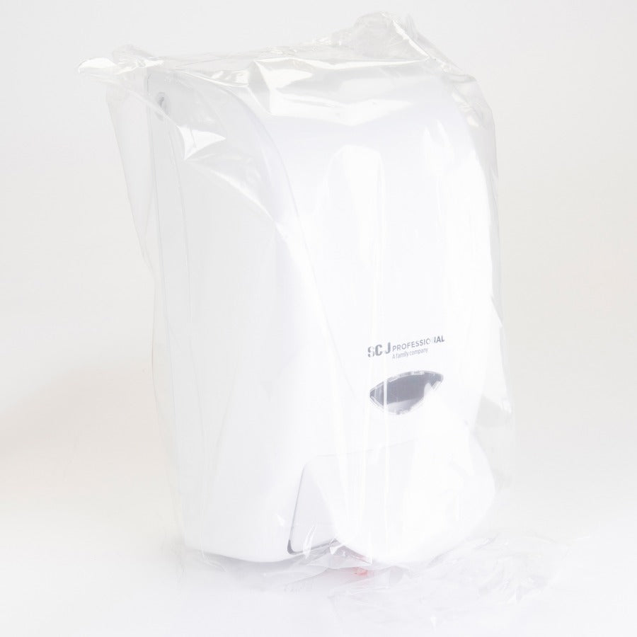SC Johnson Proline Curve Manual Dispenser - Manual - 1.06 quart Capacity - Durable, Antimicrobial, Anti-bacterial - White - 1 Each