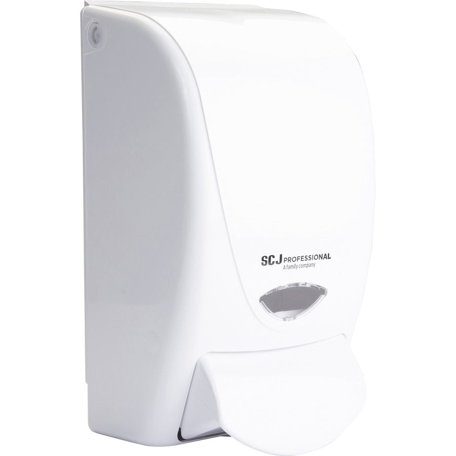 SC Johnson Proline Curve Manual Dispenser - Manual - 1.06 quart Capacity - Durable, Antimicrobial, Anti-bacterial - White - 1 Each