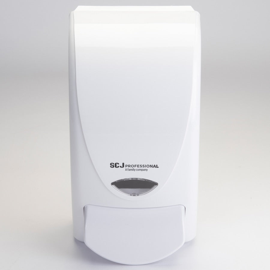 SC Johnson Proline Curve Manual Dispenser - Manual - 1.06 quart Capacity - Durable, Antimicrobial, Anti-bacterial - White - 1 Each