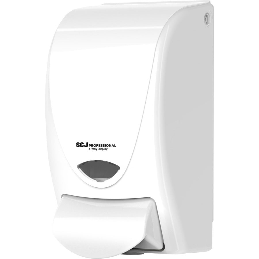 SC Johnson Proline Curve Manual Dispenser - Manual - 1.06 quart Capacity - Durable, Antimicrobial, Anti-bacterial - White - 1 Each