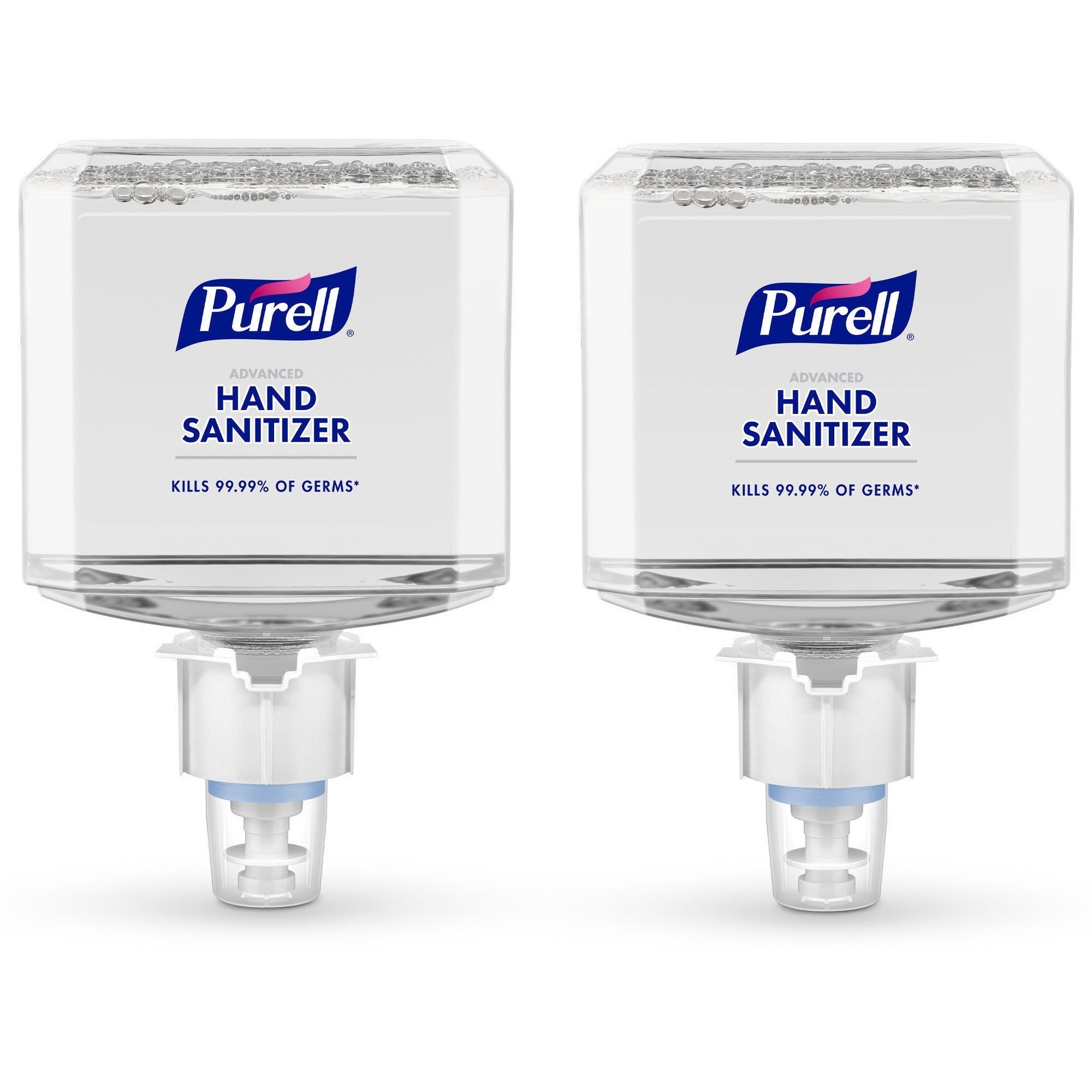 PURELL&reg; Advanced Hand Sanitizer Foam Refill - Clean Scent - 1.27 quart - Push Pump Dispenser - Kill Germs - Multipurpose - Clear - Hypoallergenic, Dye-free, Refillable - 2 / Carton