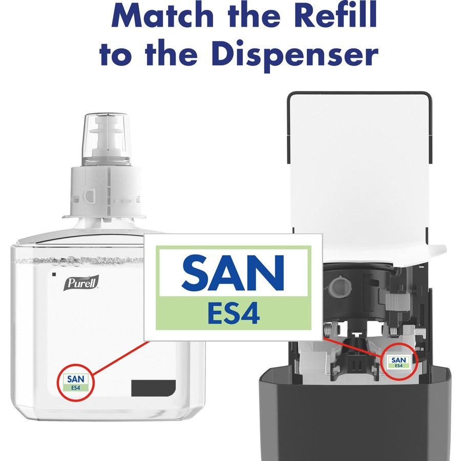 PURELL&reg; Advanced Hand Sanitizer Foam Refill - Clean Scent - 1.27 quart - Push Pump Dispenser - Kill Germs - Multipurpose - Clear - Hypoallergenic, Dye-free, Refillable - 2 / Carton