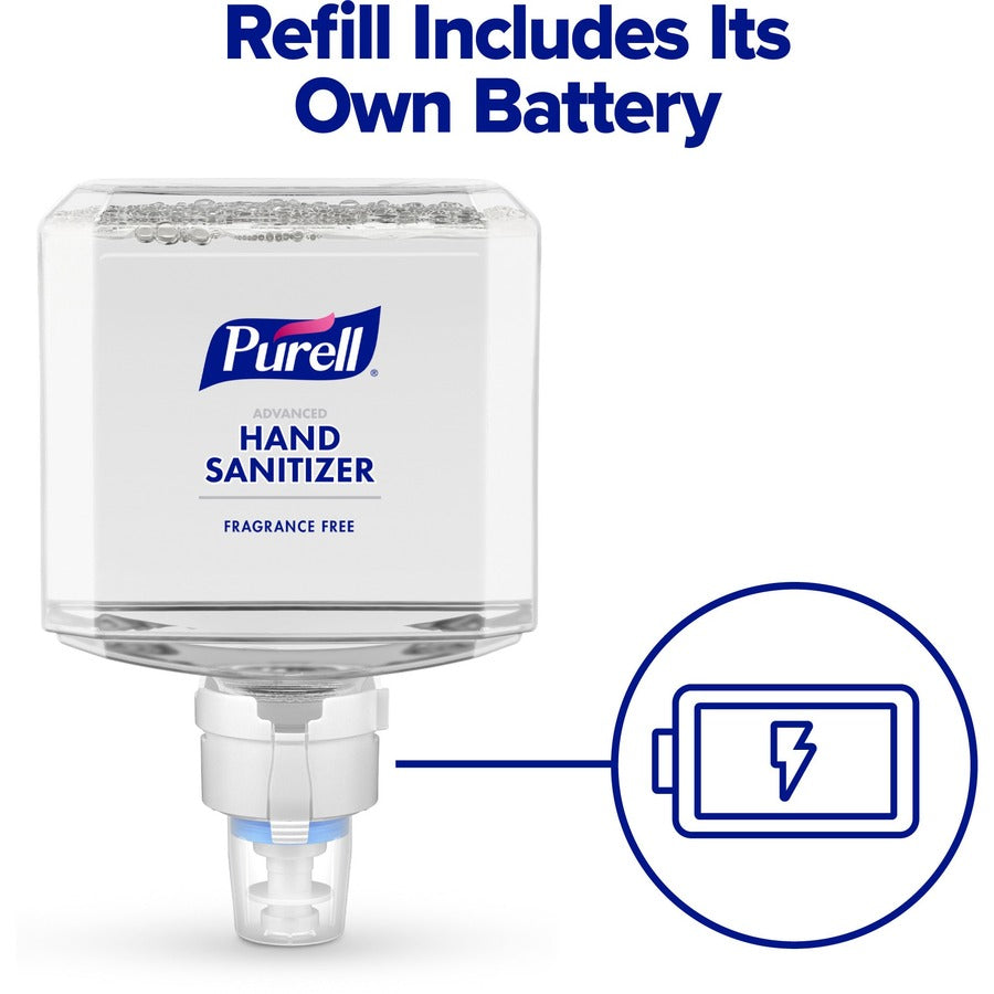 PURELL&reg; Advanced Hand Sanitizer Gel Refill - Clean Scent - 1.27 quart - Touchless Dispenser - Kill Germs - Hand, Skin - Clear - Hypoallergenic, Unscented, Refillable - 2 / Carton