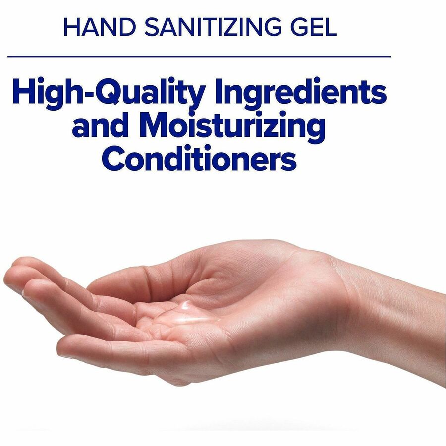 PURELL&reg; Advanced Hand Sanitizer Gel Refill - Clean Scent - 1.27 quart - Touchless Dispenser - Kill Germs - Hand, Skin - Clear - Hypoallergenic, Unscented, Refillable - 2 / Carton