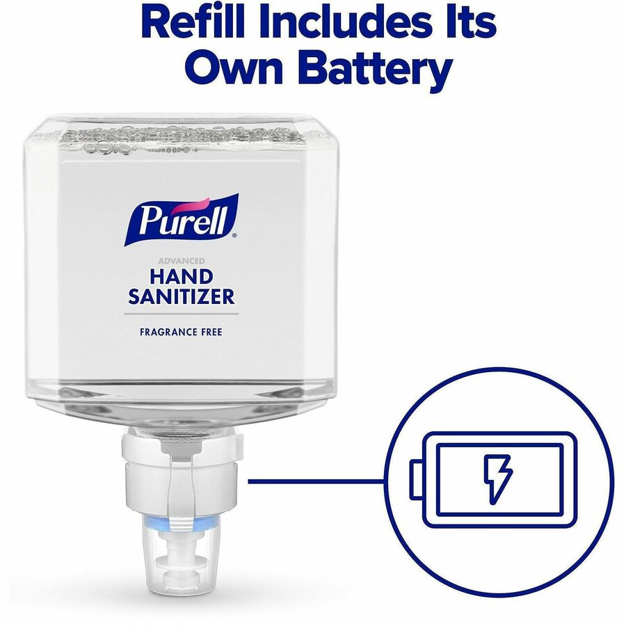 PURELL&reg; Advanced Hand Sanitizer Gel Refill - Clean Scent - 1.27 quart - Touchless Dispenser - Kill Germs - Hand, Skin - Clear - Hypoallergenic, Unscented, Refillable - 2 / Carton