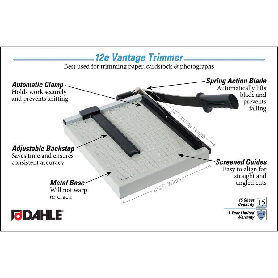 Dahle Vantage 12e Guillotine Paper Trimmer