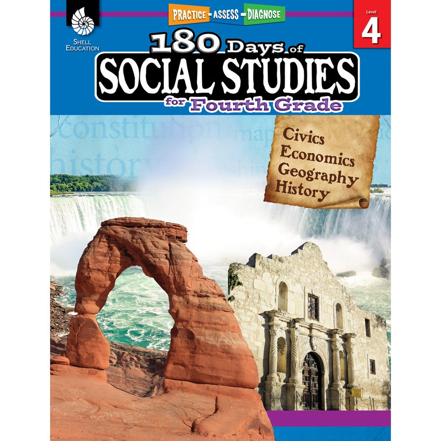 Shell Education Learn At Home Social Studies Books Printed Book - Book - Grade 4 - English