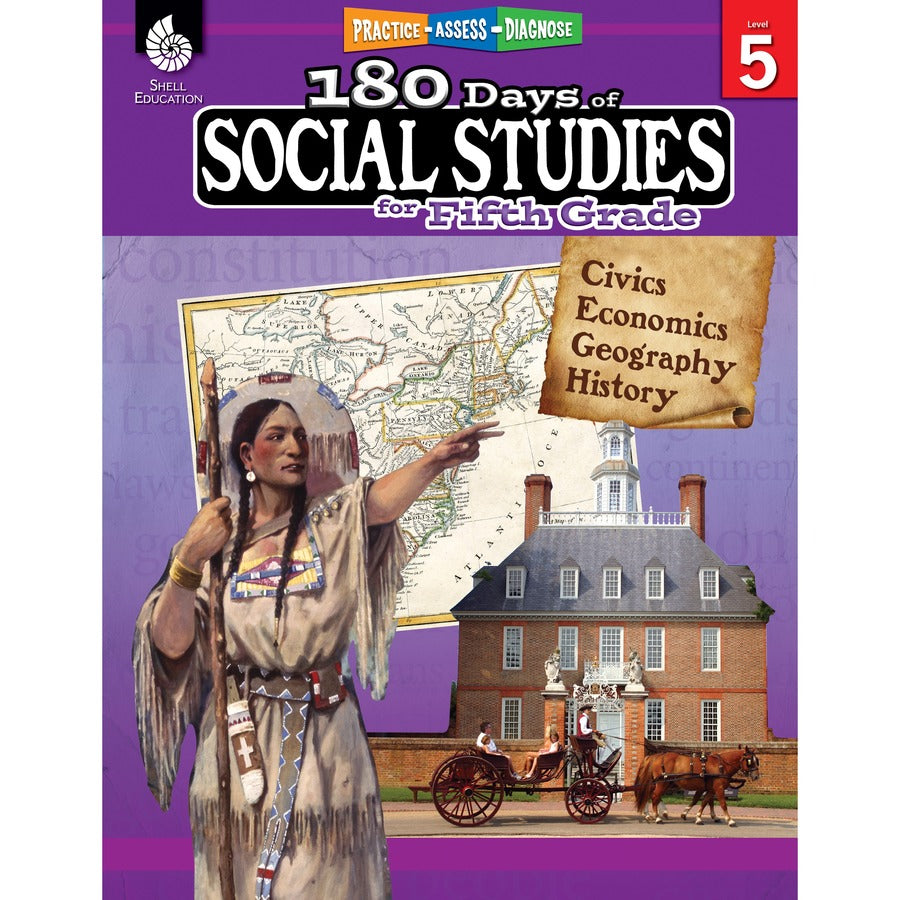 Shell Education Learn At Home Social Studies Books Printed Book - Book - Grade 5 - English