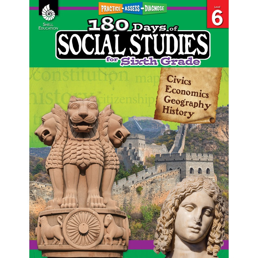 Shell Education Learn At Home Social Studies Books Printed Book - Book - Grade 6 - English