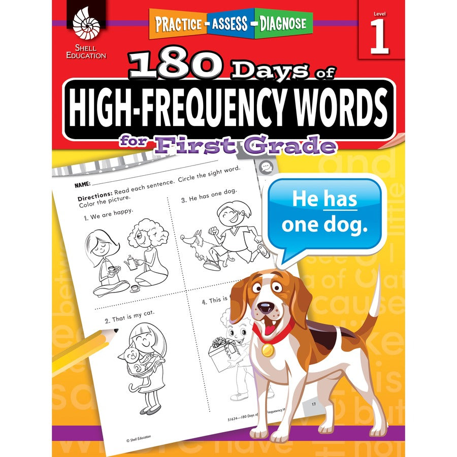 Shell Education Learn At Home Grade 1 Frequency Words Printed Book