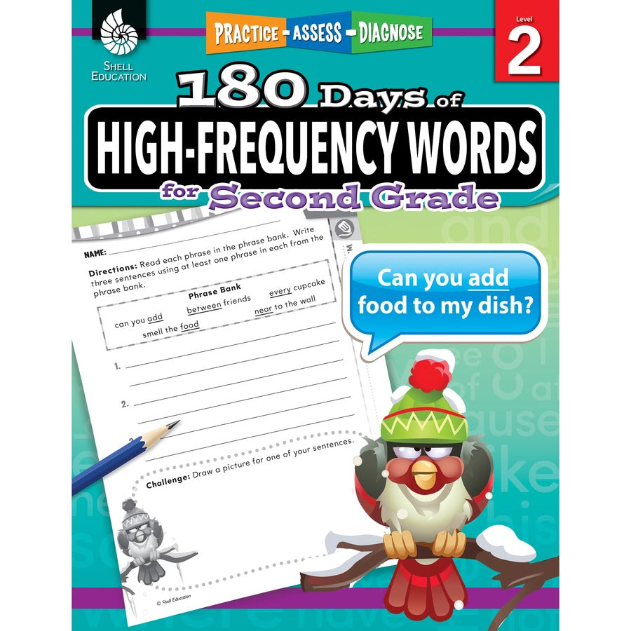 Shell Education Learn At Home Grade 2 Frequency Words Printed Book