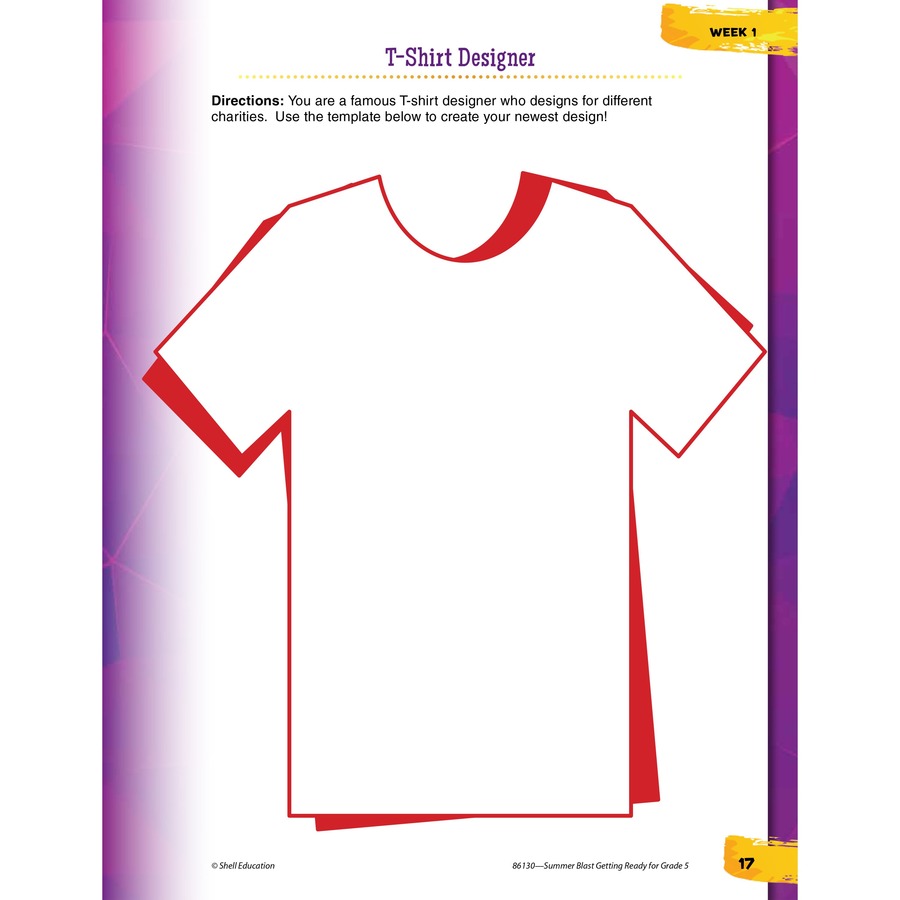 Shell Education Summer Blast Spanish Workbook Printed Book - Book - Grade 4-5 - Spanish, English