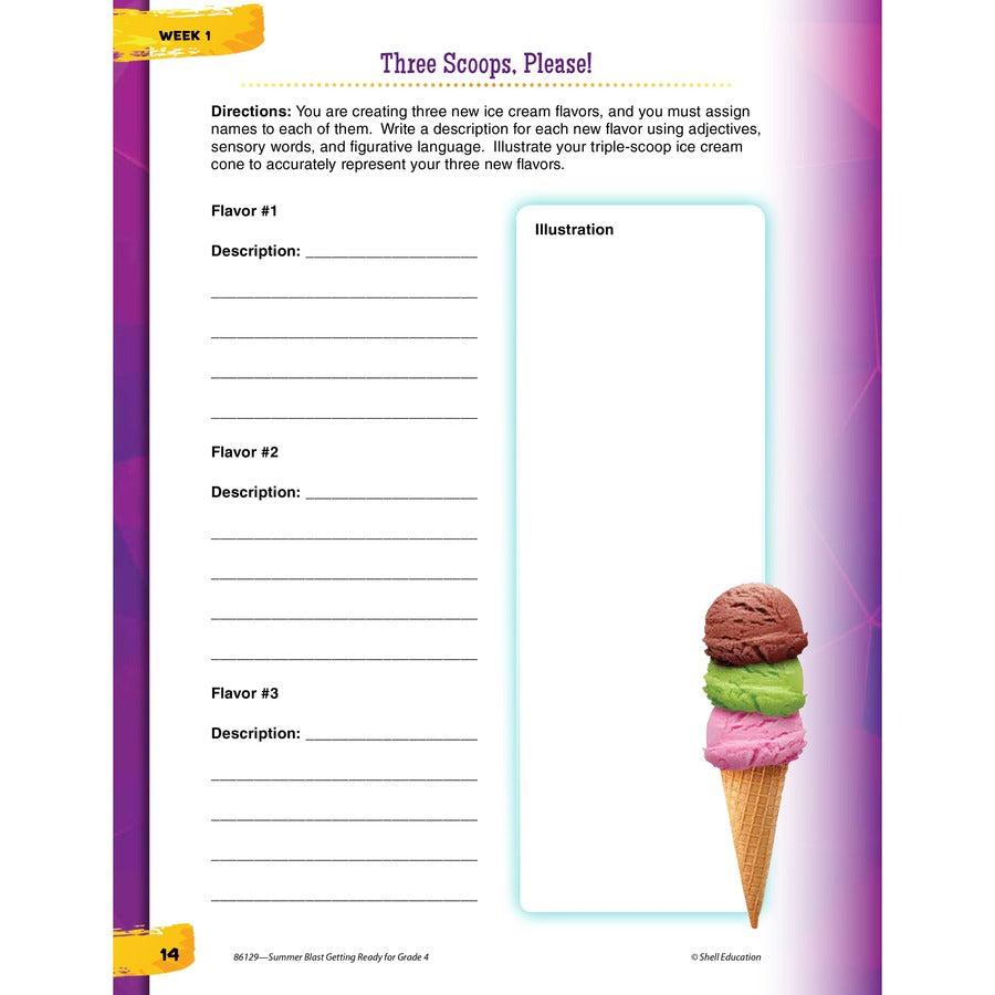 Shell Education Learn-At-Home Grade 4 Summer STEM Set Printed Book by Jennifer Prior, Wendy Conklin, Suzanne I. Barchers