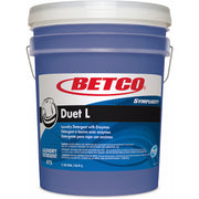 Betco Symplicity Duet L Laundry Detergent, Ready-To-Use, Liquid, Fresh Scent, Blue, 640 fl oz (20 quart), 720 oz (45 lb), 1 Each