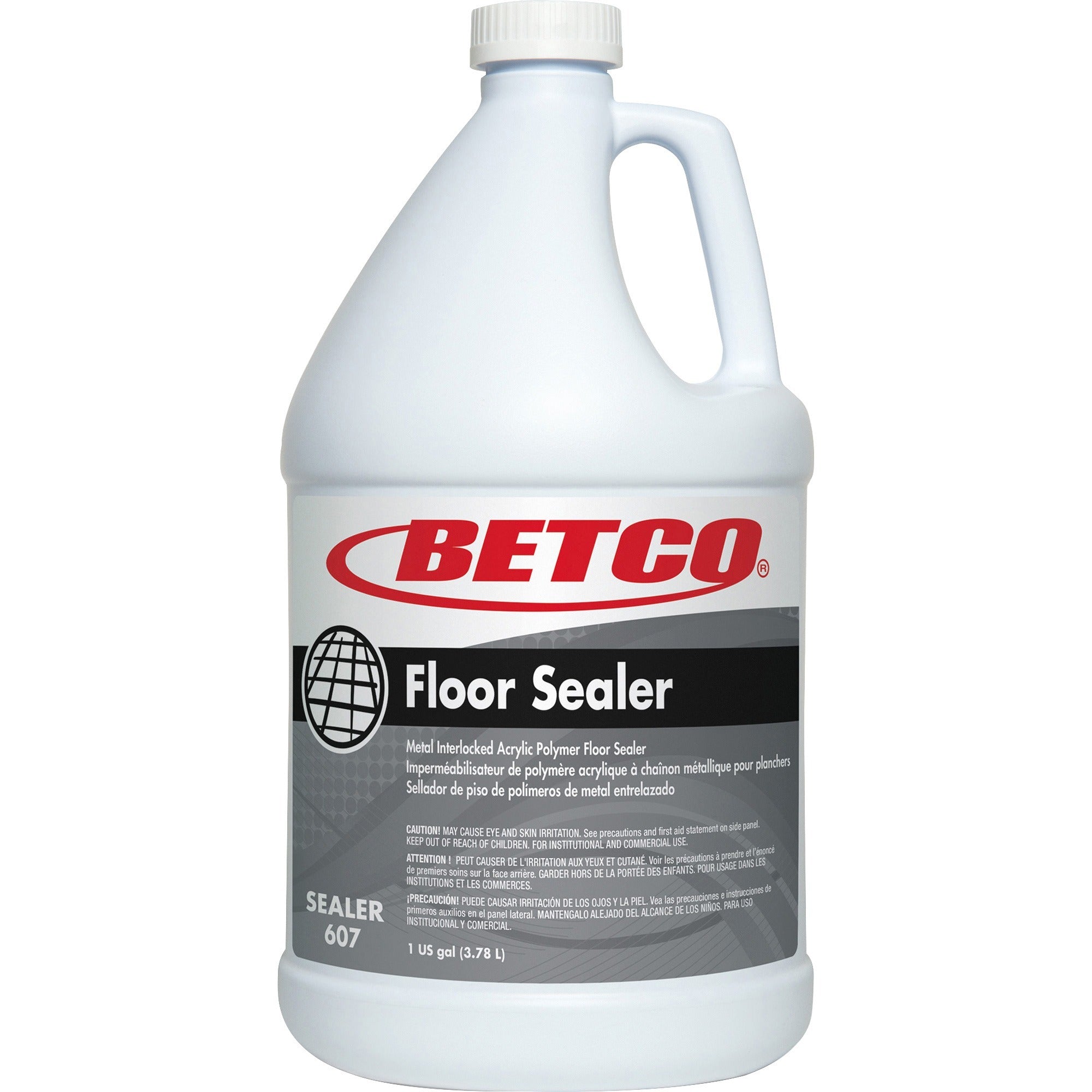 Betco Acrylic Polymer Floor Sealer - 128 fl oz (4 quart) - Characteristic Scent - Unscented, Water Based, Durable, Non-yellowing, Non-powdering - Clear, Milky White - 1 Each