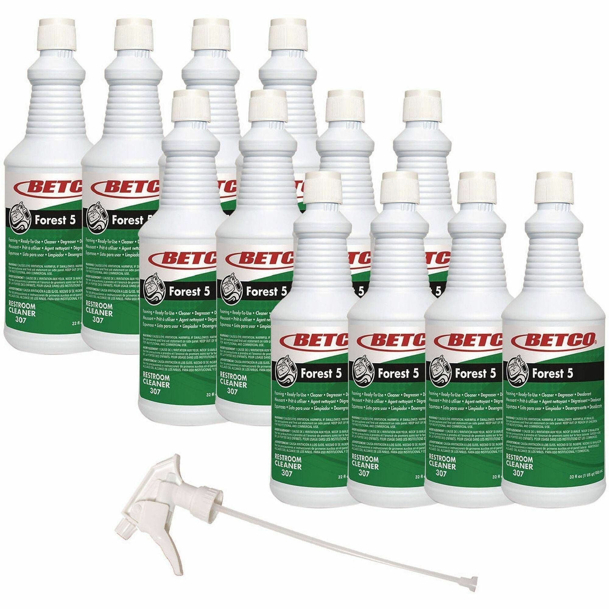 Ready-To-Use - 32 oz (2 lb) - Mint Scent - Assorted, Multi, Straw - 12 / Carton