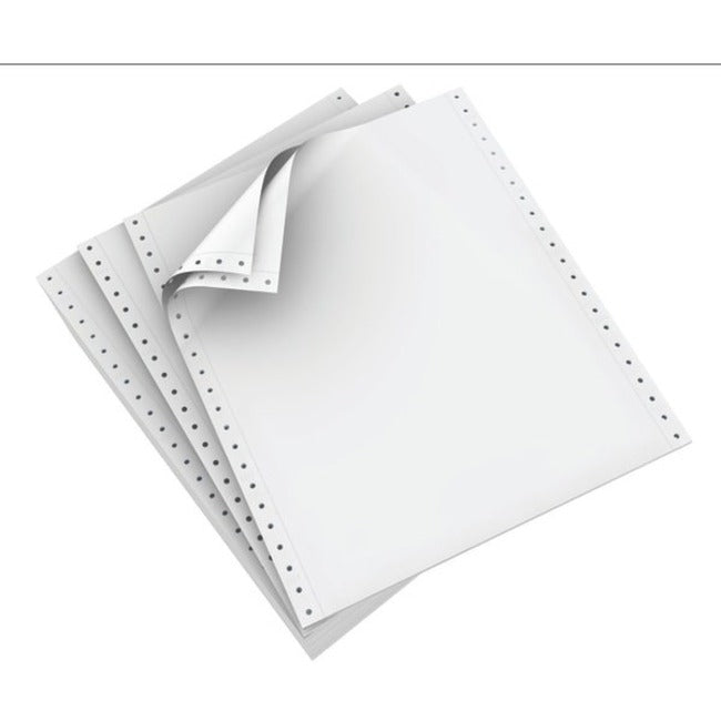 9 1/2" x 11" - Acid-free, Carbonless, Break Resistant, Perforated, Fade Resistant, Non-yellowing - White - 1 Carton
