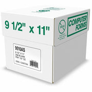 Domtar Continuous Paper - 9 1/2" x 11" - 20 lb Basis Weight - Acid-free, Carbonless, Perforated, Break Resistant, Fade Resistant, Uncoated - White - 10 / Carton