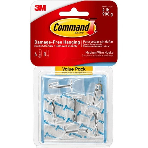 Command Hook - 2.2" Height x 2.2" Width - Clear