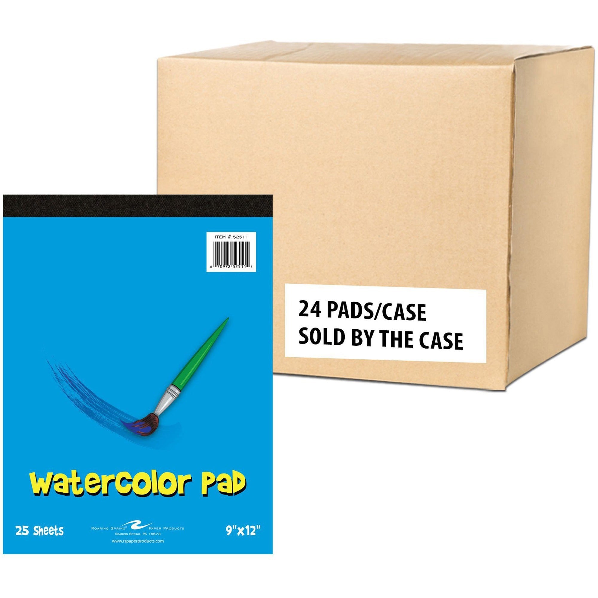 25 Sheets - 50 Pages - Plain - Glued/Tapebound - Plain Front Ruling - 40 lb Basis Weight - 150 g/m² Grammage - 9" x 12" Sheet Size - 0.25" Height x 9" Width x 12" Length - Black Binding - Blue Kids Board, White Cover - Printed - 1 Carton
