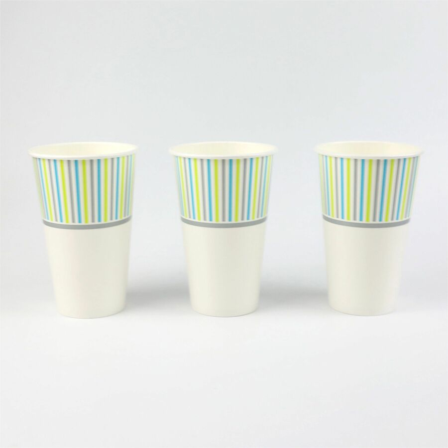 Genuine Joe 16 oz Cold Cups - 16 fl oz - Paper - Cold Drink, Beverage - 50 / Pack