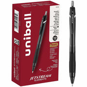 uniball™ Jetstream Elements Ballpoint Pen - 1 mm Medium Pen Point - Black Ink - Gel-based - 1 Dozen