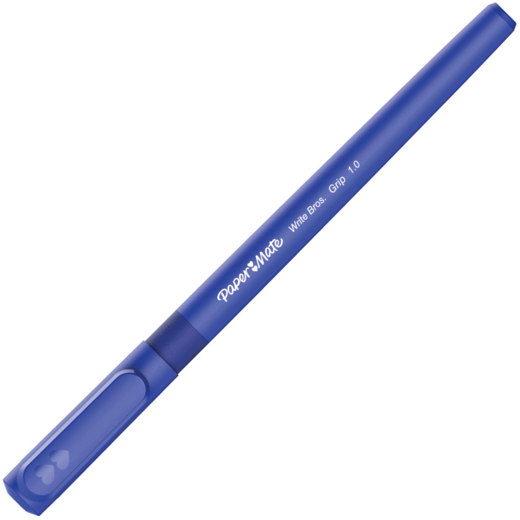 Paper Mate Write Bros. 1.0mm Ballpoint Pen - 1 mm Pen Point - Blue Ink - Blue Barrel - 1 Dozen