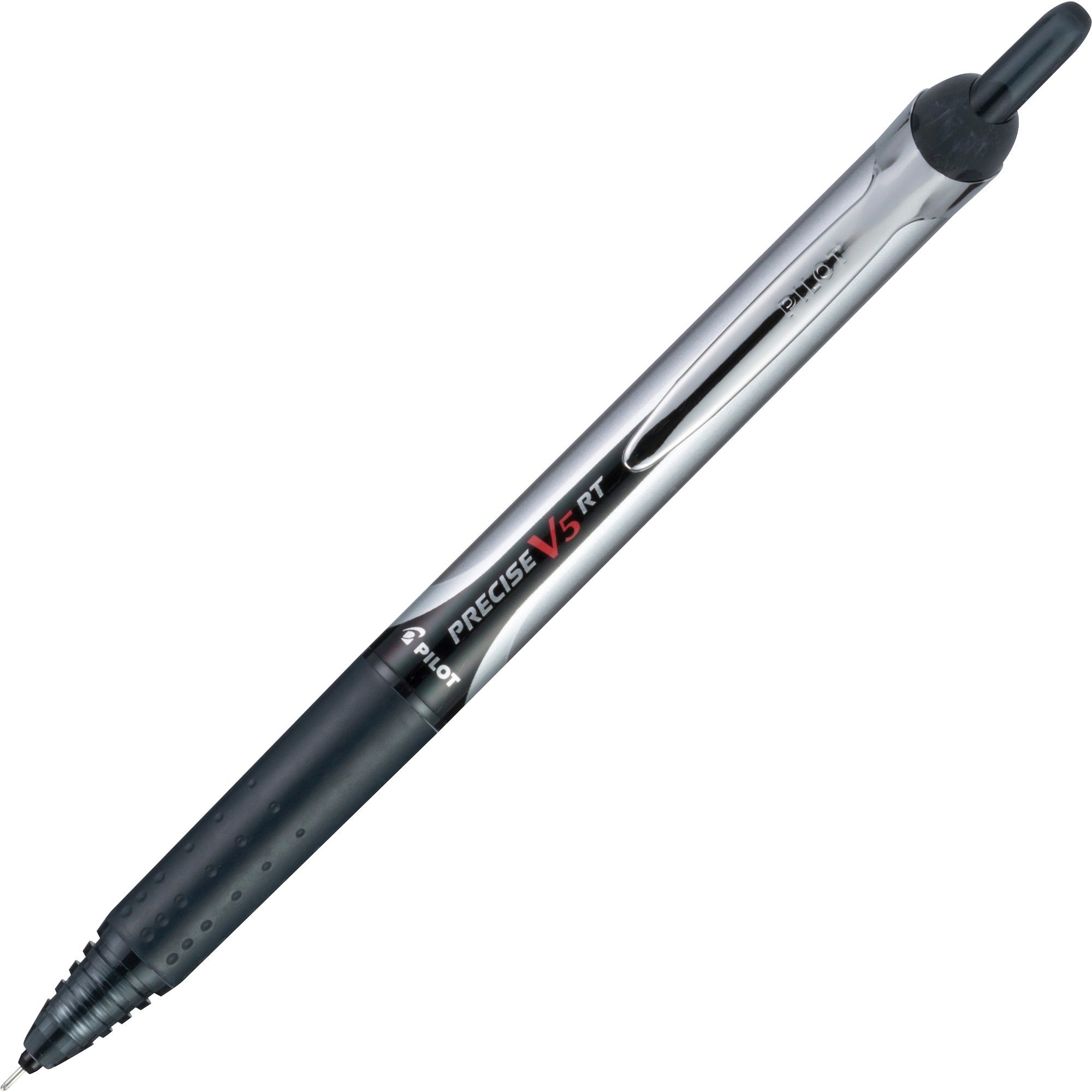0.5 mm Extra Fine Pen Point - Retractable - Black Ink - Liquid - Rubber Barrel - 30 / Pack