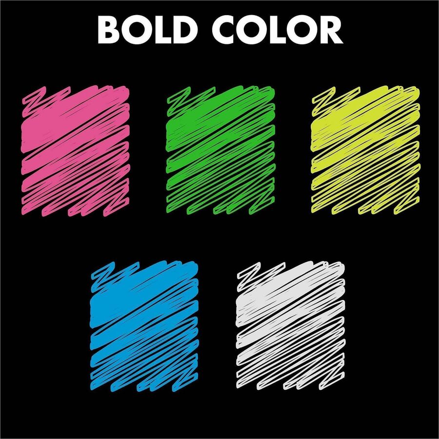 Fine Marker Point - Assorted Neon Ink - Liquid - 6 / Pack