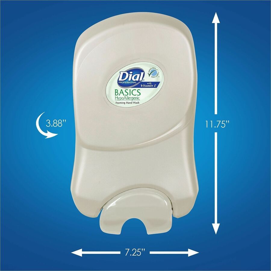 Dial Professional 1700 Universal Manual Dispenser - Manual - Sturdy, Durable, Heavy Duty - Smoke - 1 Each