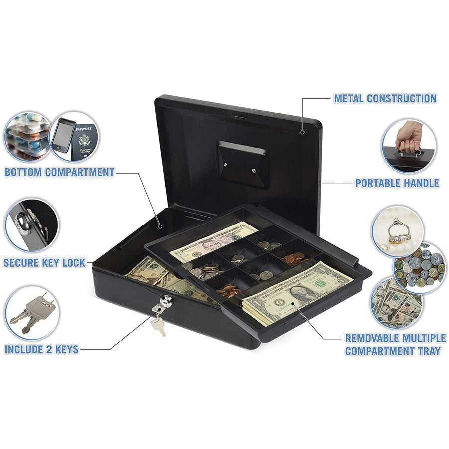 CARL Bill Tray Steel Security Cash Box