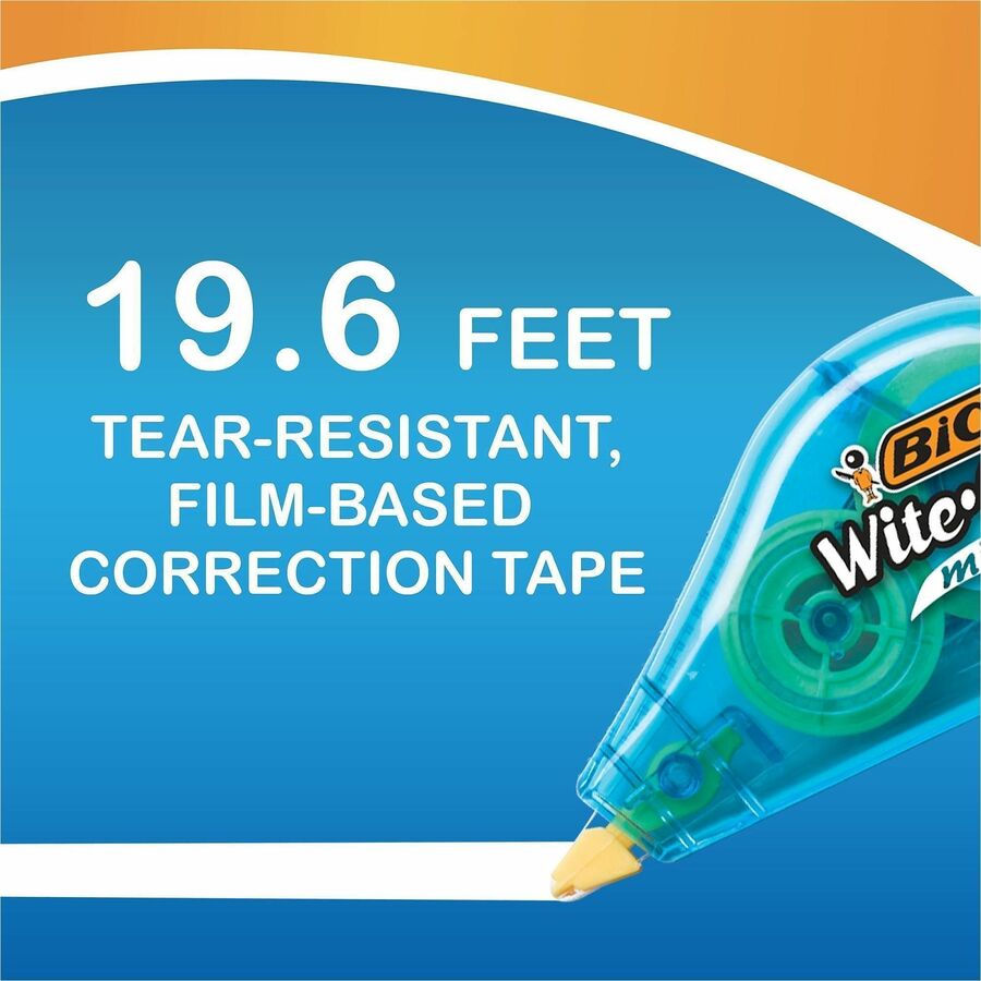 0.20" Tape Width x 16.40 ft Tape Length - 1 Line(s) - Translucent Dispenser - Smooth, Compact, Ambidextrous, Easy to Use, Non-refillable, Tear Resistant - White - 1 Pack - TAA Compliant