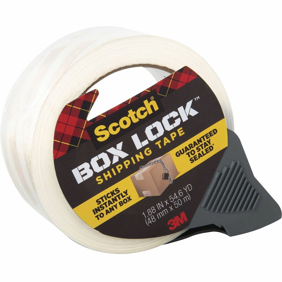 54.60 yd Length x 1.88" Width - Clear - Dispenser Included - 1 Roll
