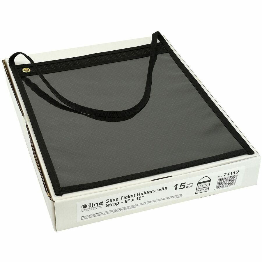 12" Height x 9" Width - Fabric - Clear - 15 / Box