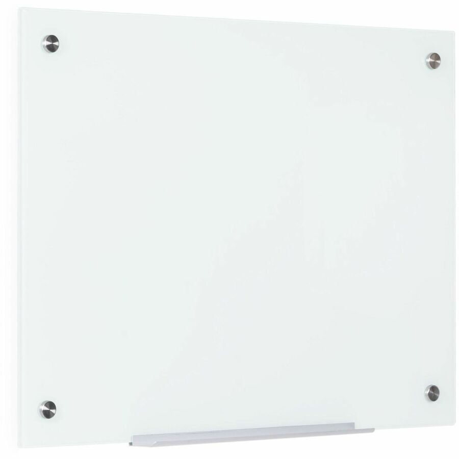 MasterVision Magnetic Glass Dry Erase Board - 24" (2 ft) Width x 36" (3 ft) Height - White Glass Surface - Rectangle - Horizontal/Vertical - Magnetic - 1 Each