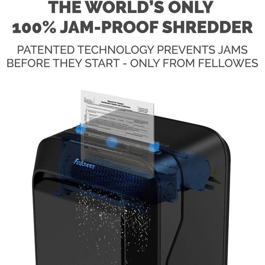 Continuous Shredder - Cross Cut - 16 Per Pass - for shredding Staples, Paper, Paper Clip, Credit Card, Junk Mail - 10 Minute Run Time - Black
