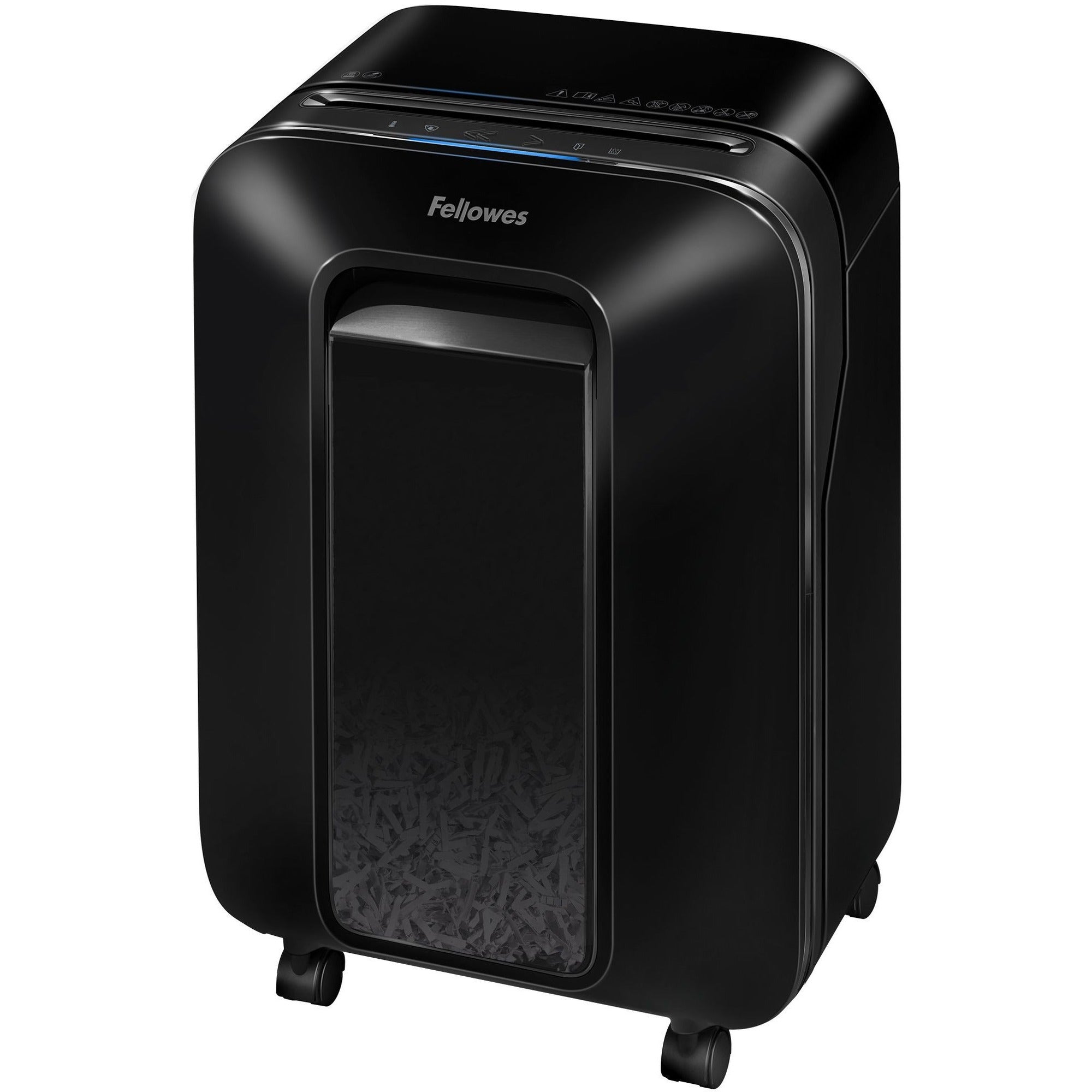 Continuous Shredder - Cross Cut - 12 Per Pass - for shredding Staples, Paper, Paper Clip, Credit Card, Junk Mail - 10 Minute Run Time - Black