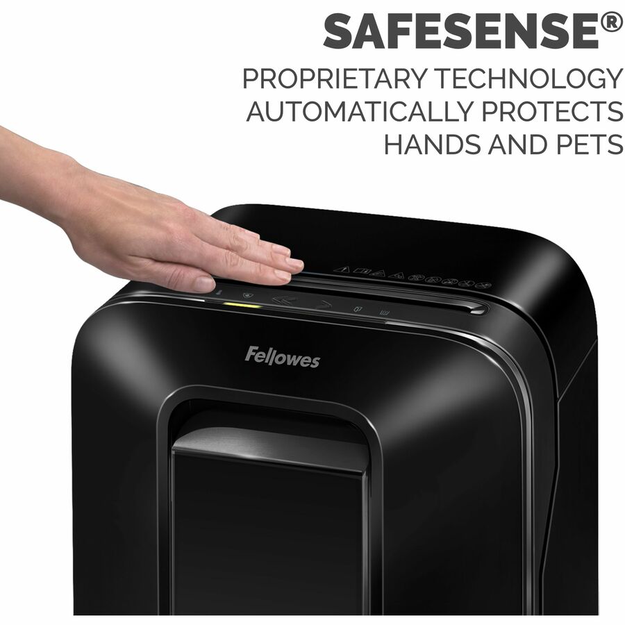 Continuous Shredder - Cross Cut - 12 Per Pass - for shredding Staples, Paper, Paper Clip, Credit Card, Junk Mail - 10 Minute Run Time - Black