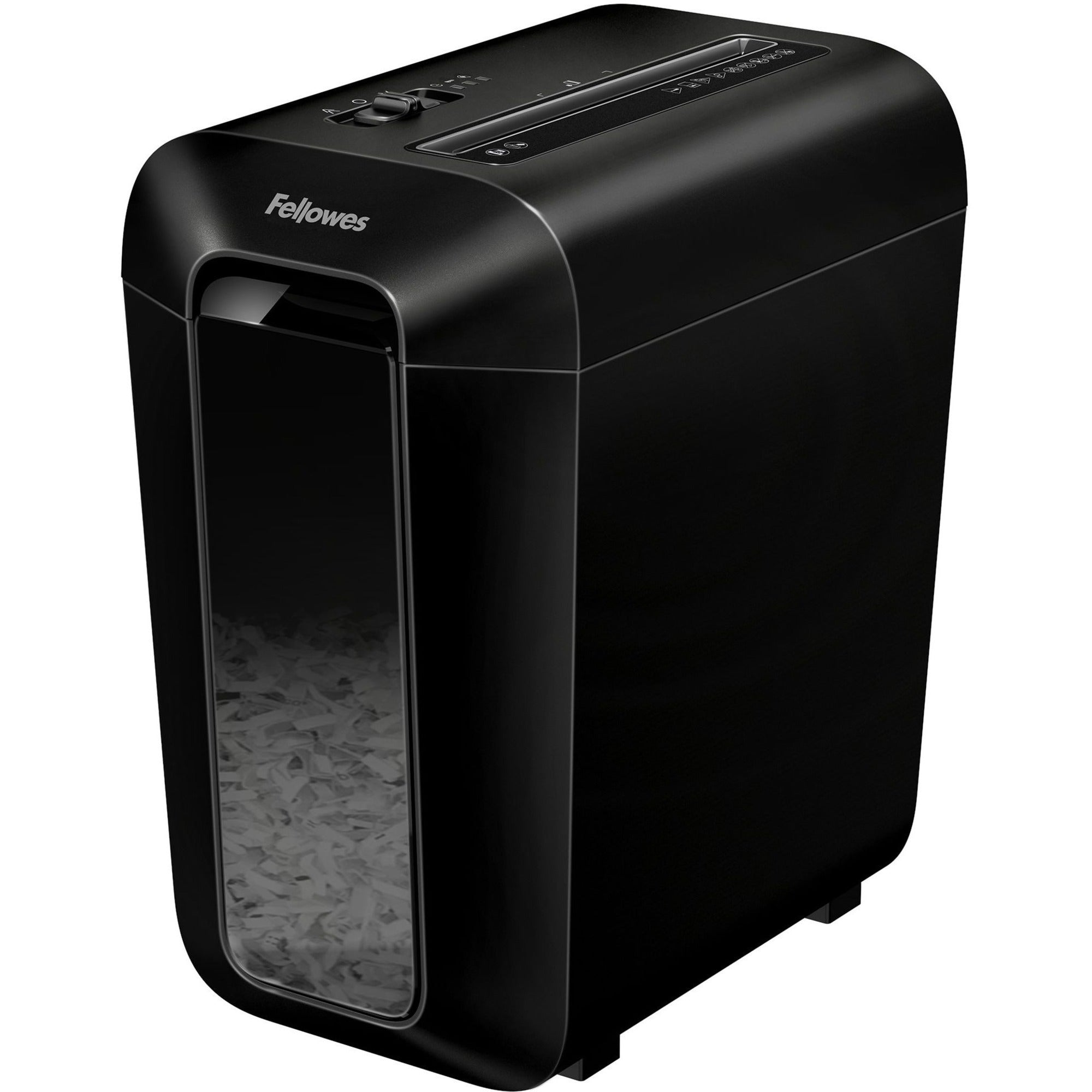 Non-continuous Shredder - Cross Cut - 10 Per Pass - for shredding Staples, Paper, Paper Clip, Credit Card - 0.156" x 1.563" Shred Size - P-4 - 6 Minute Run Time - 20 Minute Cool Down Time - 4 gal Wastebin Capacity - Black