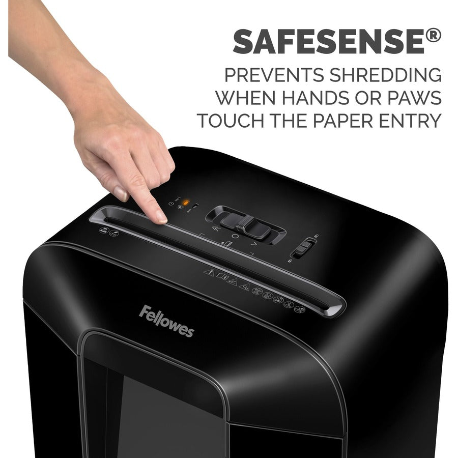Non-continuous Shredder - Cross Cut - 12 Per Pass - for shredding Staples, Paper, Paper Clip, Credit Card, Junk Mail - 0.156" x 1.250" Shred Size - P-4 - 20 Minute Run Time - 30 Minute Cool Down Time - 5 gal Wastebin Capacity - Black