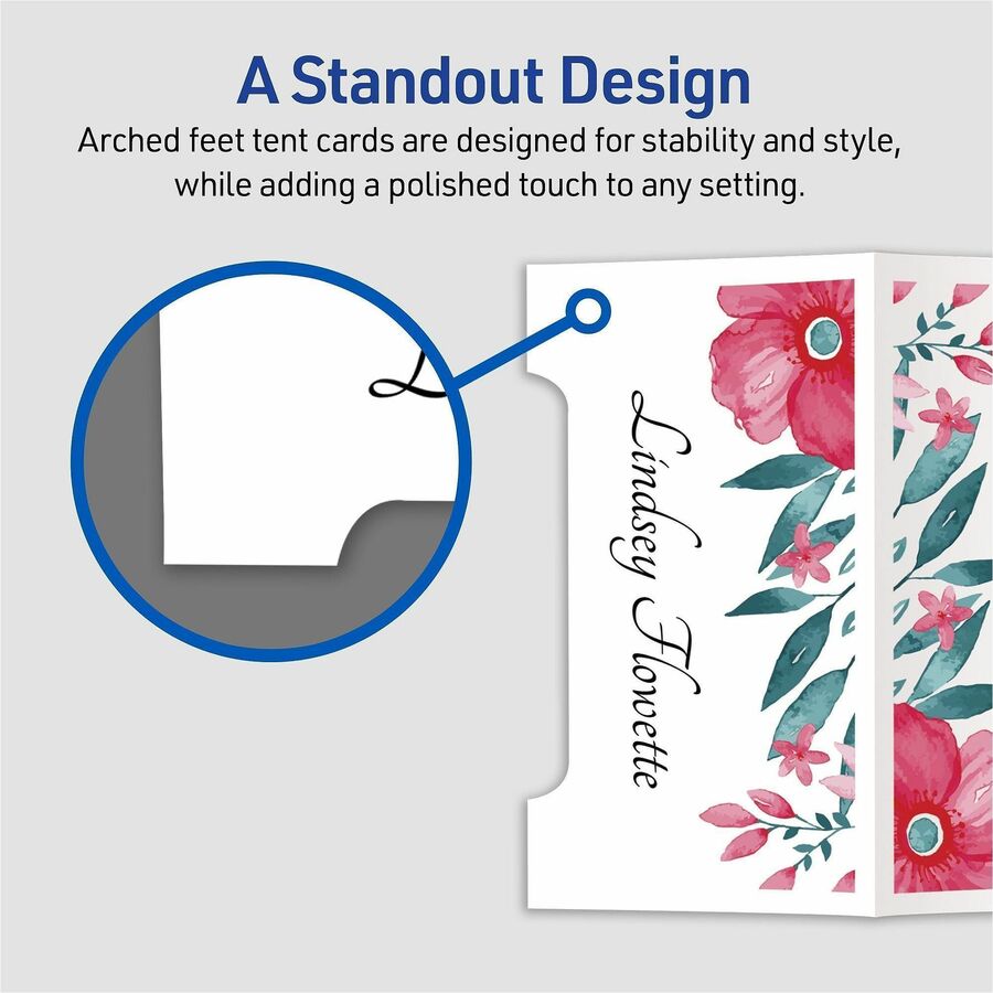 Avery&reg; Sure Feed Arched Tent Cards