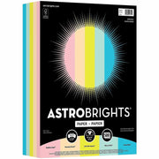 Letter - 8 1/2" x 11" - 24 lb Basis Weight - Smooth - Heavyweight, Acid-free, Lignin-free - Bubble Gum, Lunar Blue, Merry Mint, Lift-off Lemon, Punchy Peach - 500 / Ream