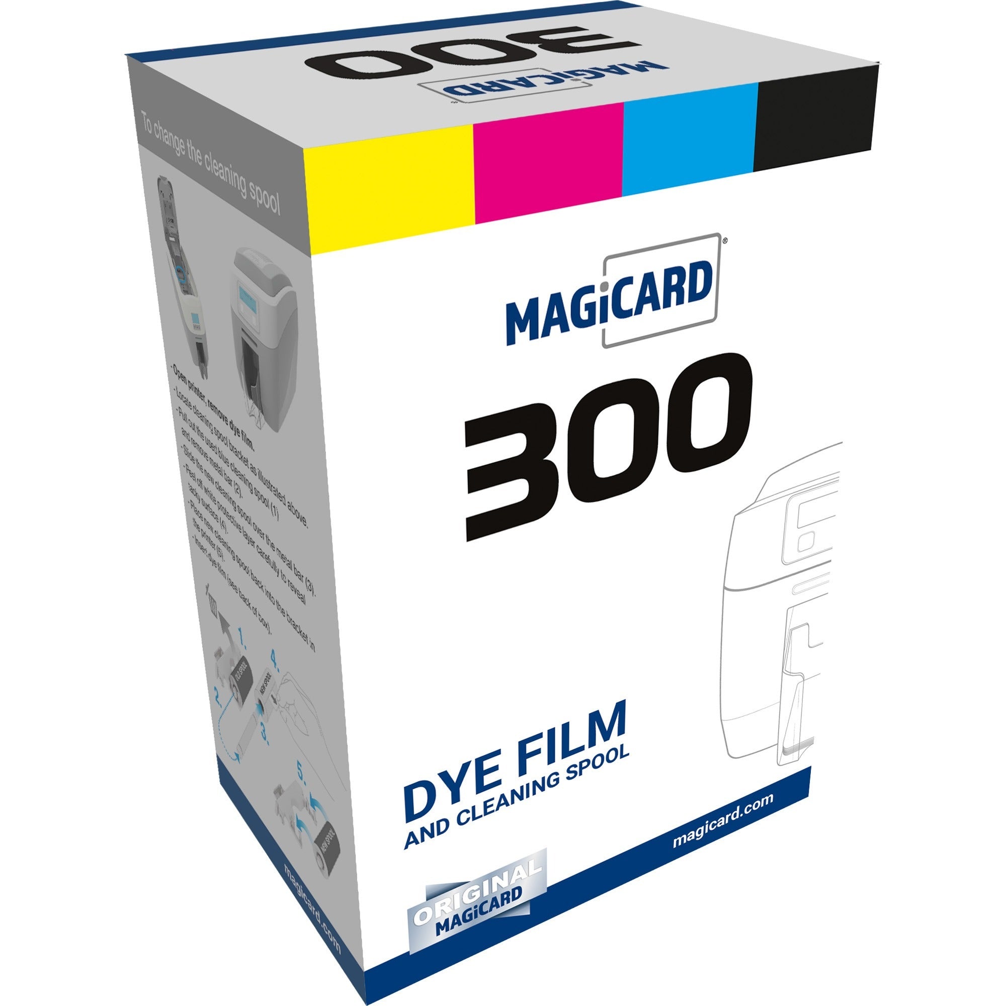 SICURIX YMCKO Full-Color Ribbon, Thermal Transfer, Dye Sublimation, 300 Prints, 1 Each