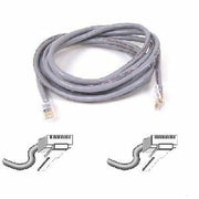 Belkin RJ45 Category 5e Patch Cable - 1.50 ft Category 5e Network Cable - First End: 1 x RJ-45 - Male - Second End: 1 x RJ-45 - Male - Patch Cable - Gray - 1 Each