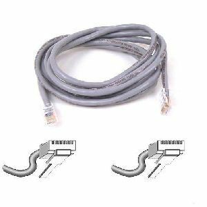 Belkin RJ45 Category 5e Patch Cable - 1.50 ft Category 5e Network Cable - First End: 1 x RJ-45 - Male - Second End: 1 x RJ-45 - Male - Patch Cable - Gray - 1 Each