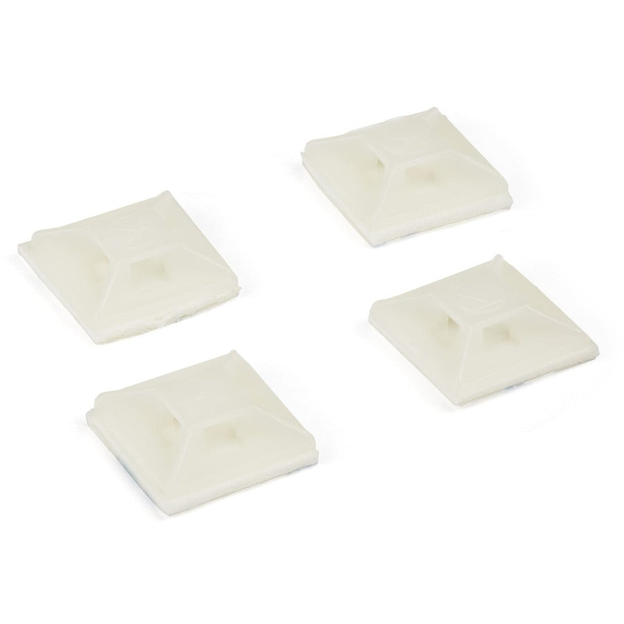 StarTech.com 100 Pack Cable Tie Mounts with Adhesive Tape for 0.13 in. (3.2 mm) Wide Ties